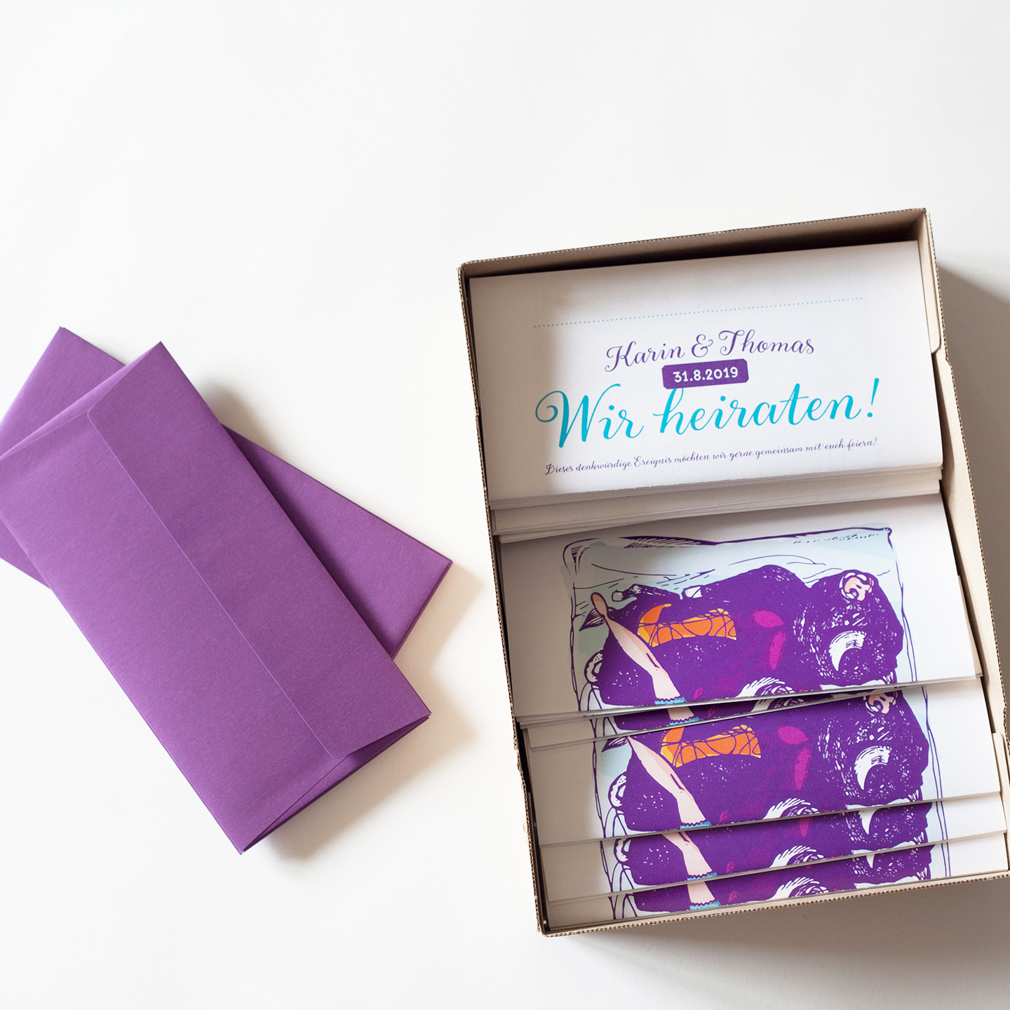 Wedding invitations and envelopes Wedding invitations and envelopes