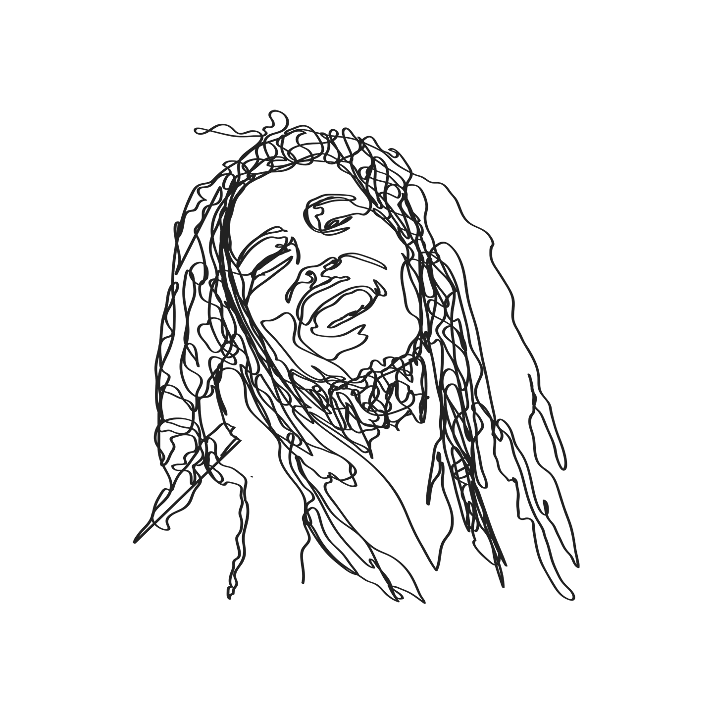 Illustrated Bob Marley Illustrated Bob Marley