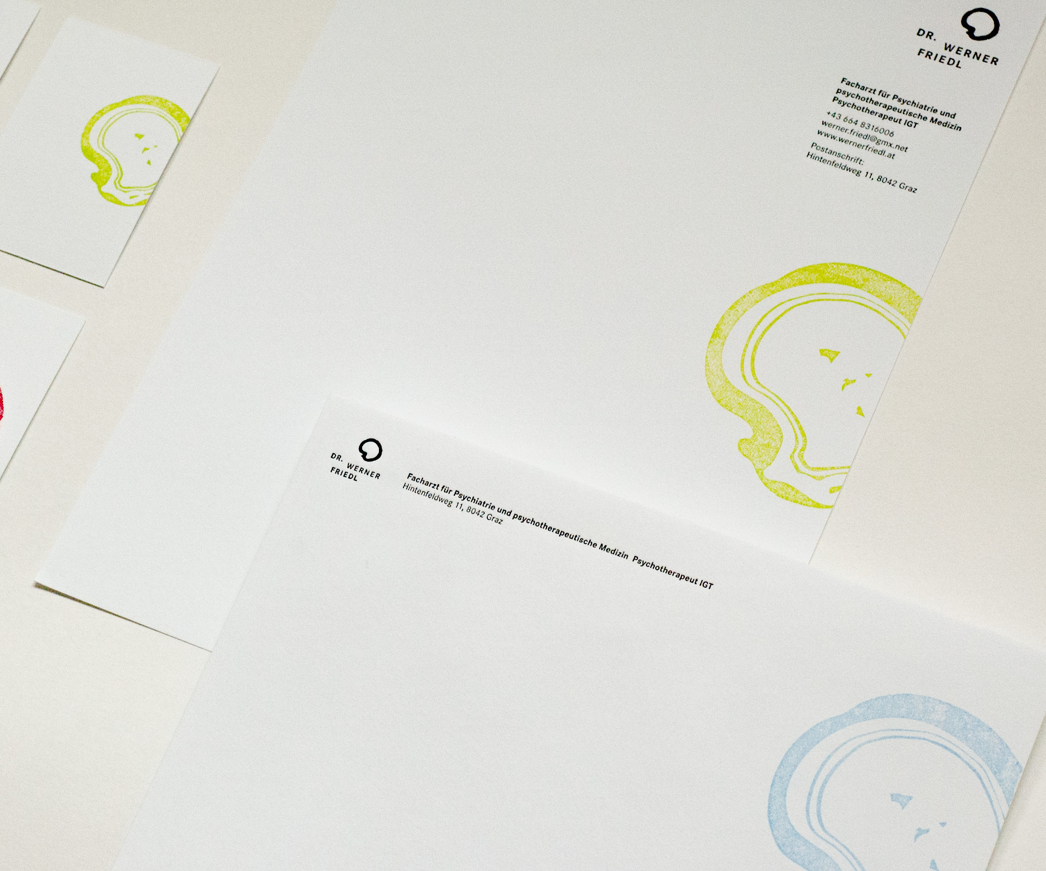 Detail of envelopes of Dr. Werner Friedl Detail of envelopes of Dr. Werner Friedl